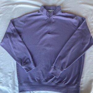 Peter Millar Purple Zip-Up Sweater